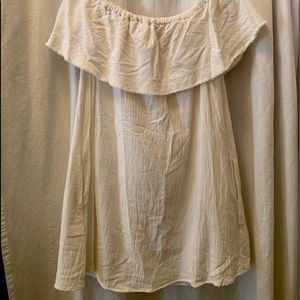 White off the shoulder dress